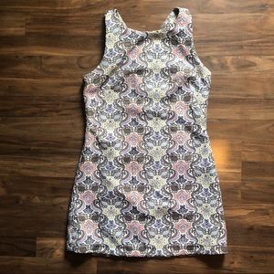Zara Brocade Jacquard Mini Dress